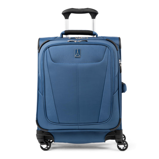 Travelpro Maxlite 5 Expandable Carry-On with 4 Wheels, Soft Underseat Bag, Lightweight Suitcase, Soft Exterior, for Men and Women, 2-Piece Set, Blue (Ensign Blue), Carry-on
