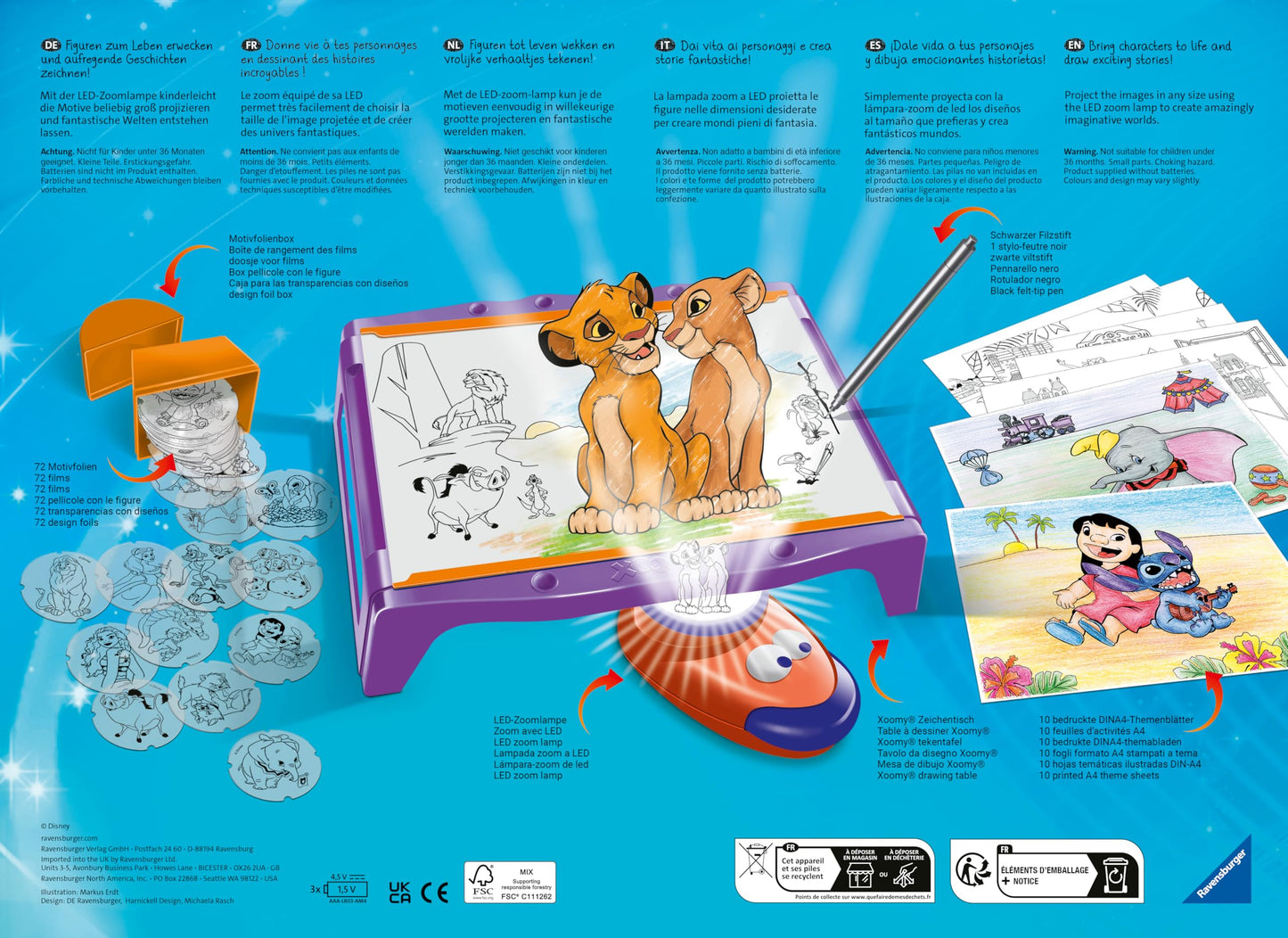 Xoomy Maxi Disney Classics and Princesses - Learn to draw, create and paint for kids 6 and up. Drawing set for endless artistic fun.