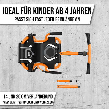 EzyRoller Classic X: children's vehicle for ages 4 to 14. Trike scooter with three wheels, providing fun and excitement for kids.