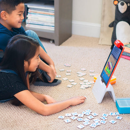 Osmo - Genius Starter Kit for Fire Tablet - 5 interactive learning games - Ages 6-10 - Math, spelling, art, creativity, and physics