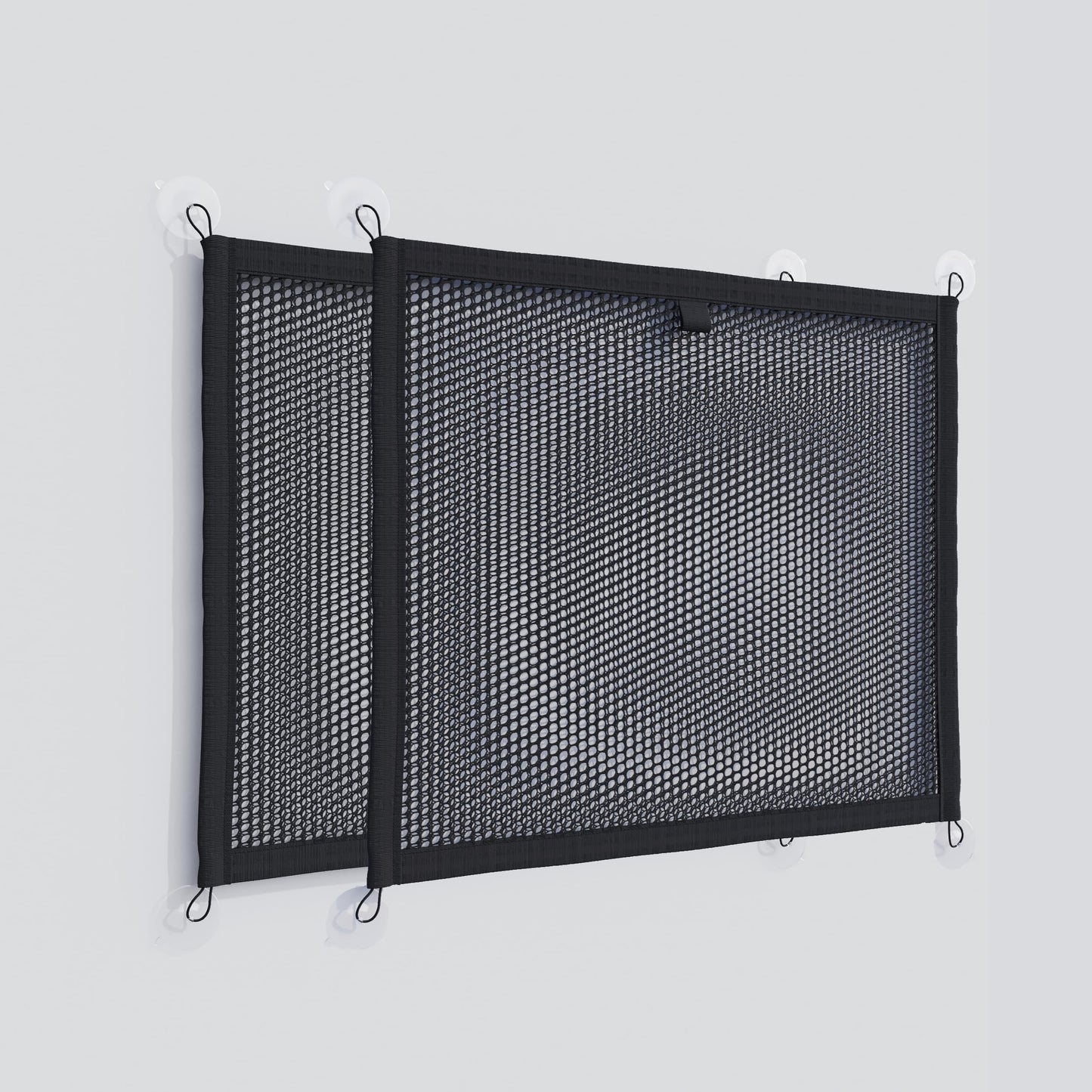 Vicera storage net with hooks • Mesh organizer for RVs, buses, campers, boats, household • Set of 2 storage nets