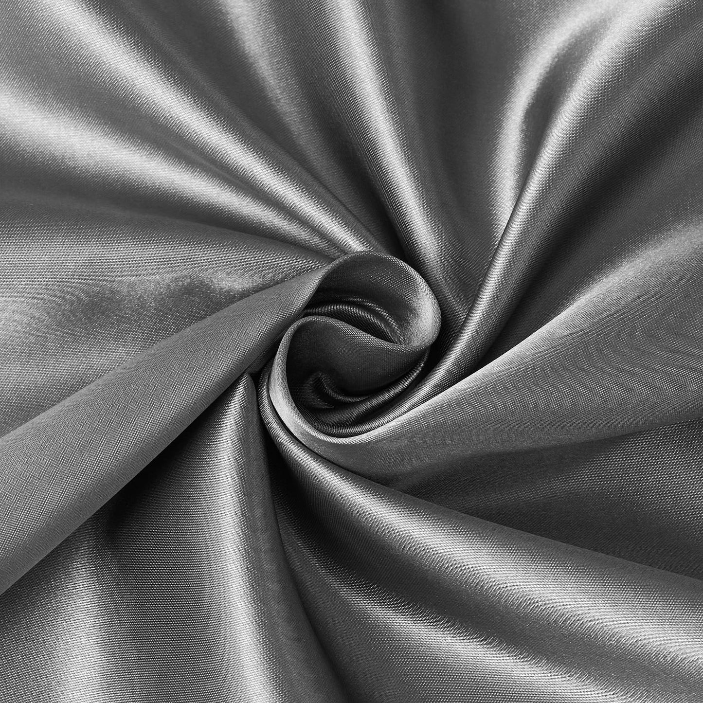 YASMENG Satin Bedding 220x240 Dark Gray Light Gray Duvet Cover Set Deluxe Silk Reversible Bedding 3 Pieces With Zipper And 2 Pillowcases 80x80 cm - Smooth Shiny Silky