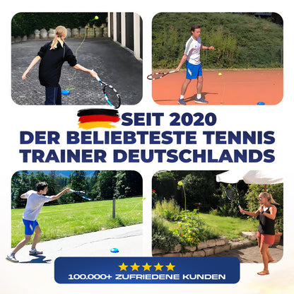 MOVEMATE Tennis Trainer Set with Wilson® tennis ball | innovative ball game for outdoor, garden, park for children & adults | includes carrying bag & instructional videos