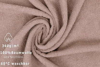 Betz bath towel XXL 100x200 cm - 1 piece - sauna & beach towel made of 100% cotton, 360 g/m² - absorbent & soft - large towel with loop - Berlin series - color Cappuccino.