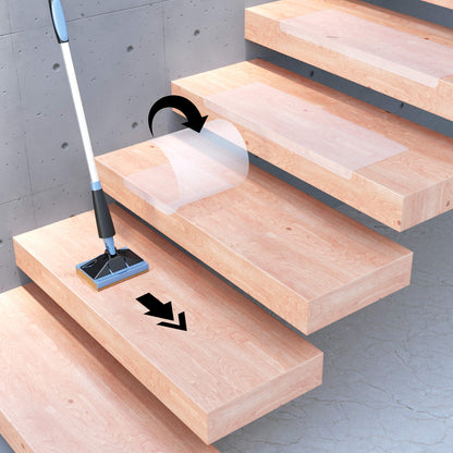 13 x Sossai® Step Mat STAIR PROTECT | 25 x 65 cm | transparent and self-adhesive | Stair protection (Easy Clean) for stairs/steps