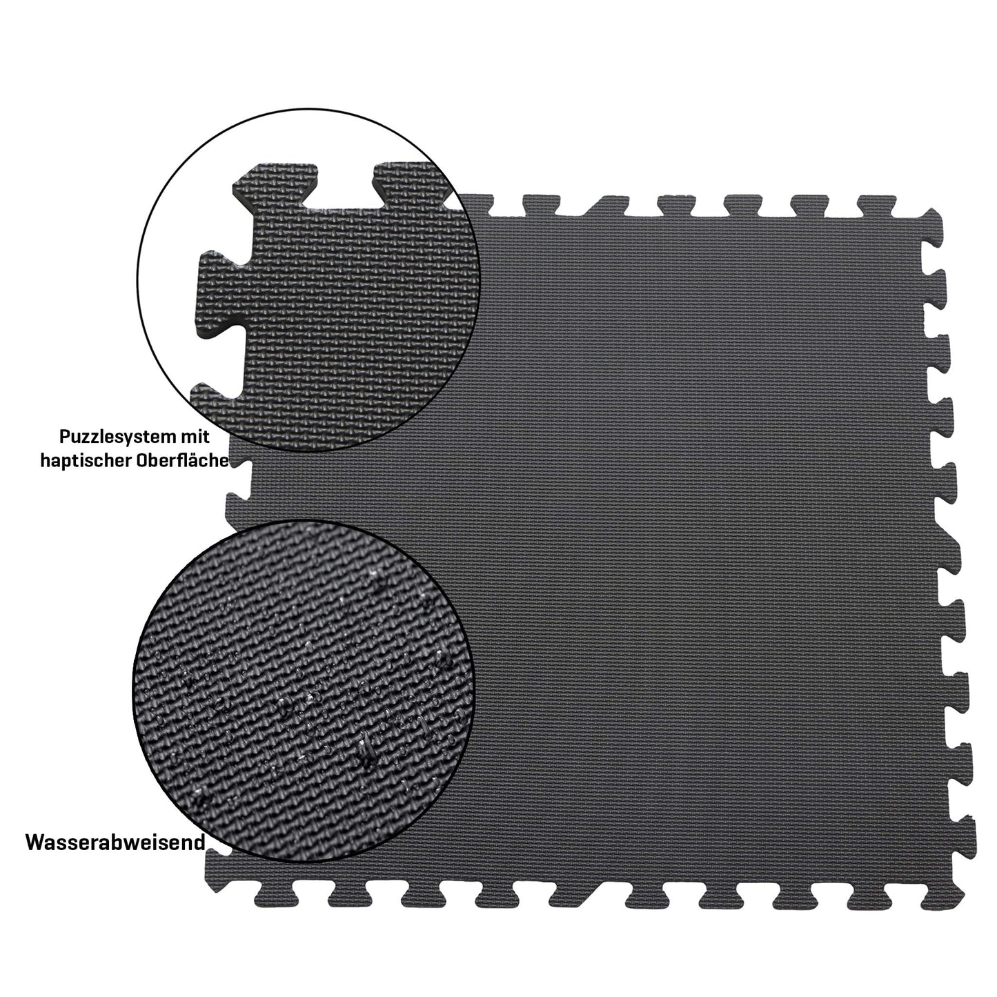 Sporttrend 24® 6 protective mats without edge pieces Color choice 60x60x1cm | 2.16sqm | Floor protection mat Exercise mat Puzzle mat Fitness mat Underlay mat Floor mat Training mat Yoga mat