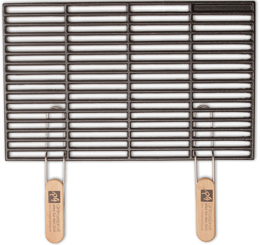 GRILLROSTPROFI Cast Iron Grill Grate 54 x 34 cm with detachable handles