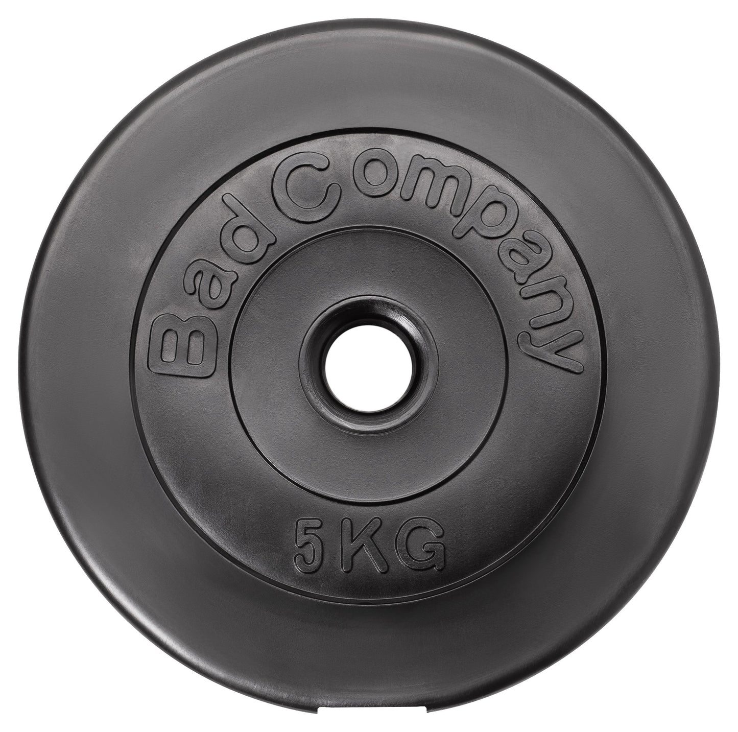 Bad Company weight plates 30/31 mm plastic 60kg I weight set 2 x 5 kg + 2 x 10 kg + 2 x 15 kg I weights for barbell and dumbbell.