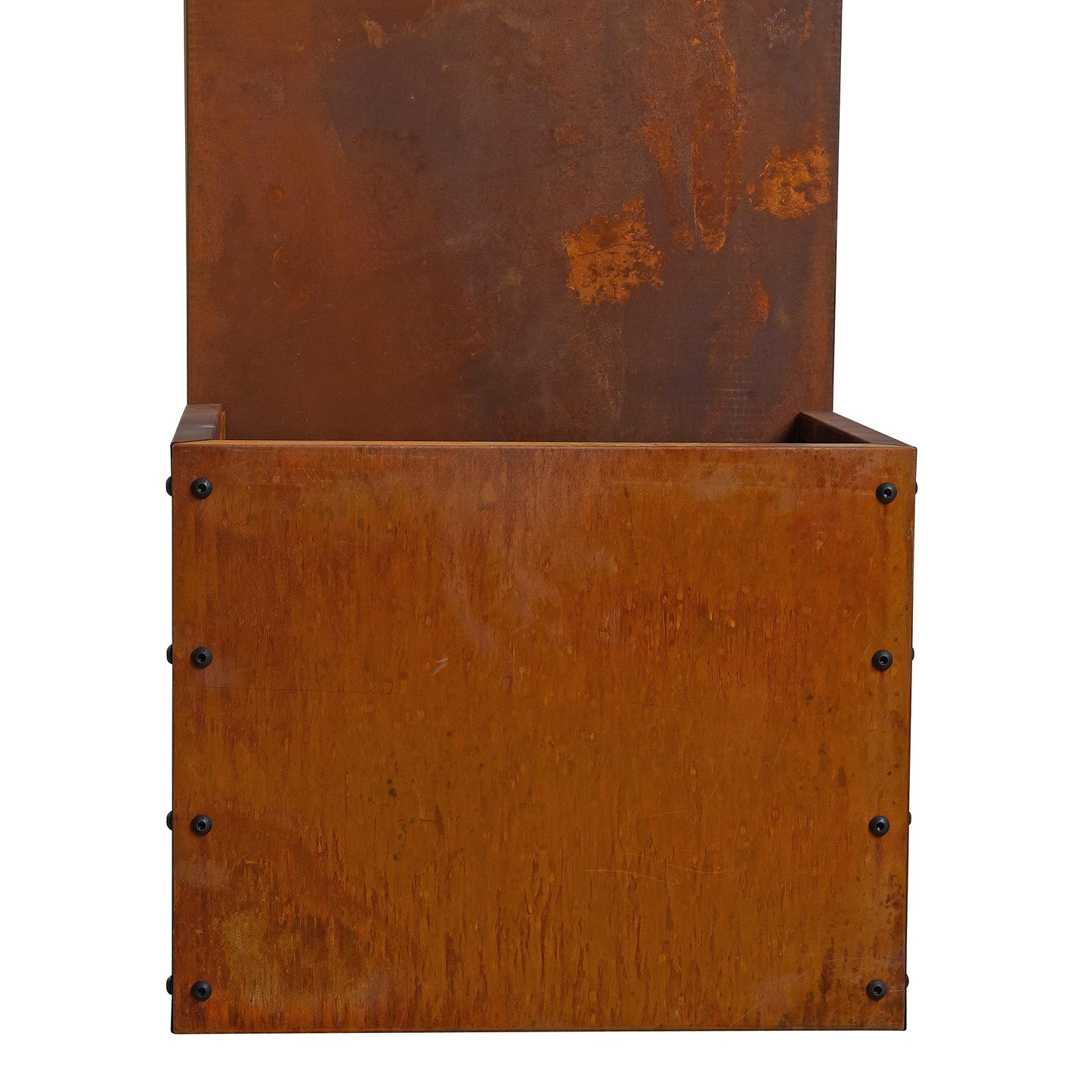 ESTEXO Privacy Screen Element Privacy Rust 150 cm Privacy Wall Garden Decoration Fence Rust Metal (with raised bed)