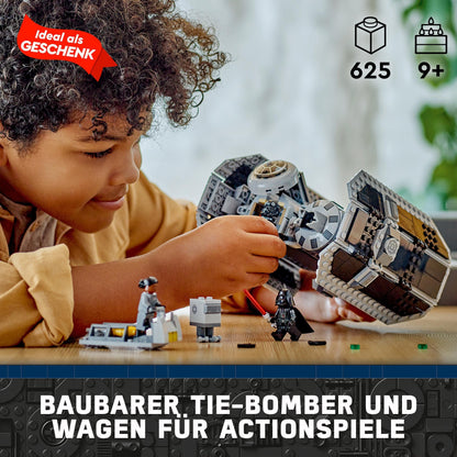 LEGO Star Wars TIE Bomber Model Kit with Darth Vader Minifigure & 10914 DUPLO Deluxe Brick Box.