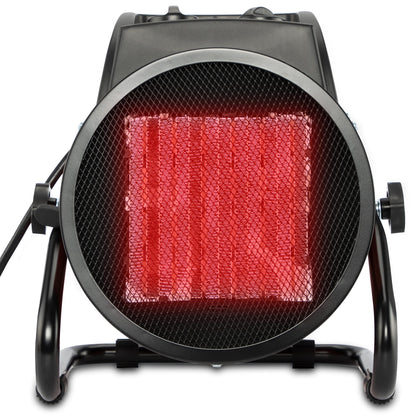Grafner Electric Turbo Heater Fan 5 kW, 400 volts, thermostat, 3 heat settings, powerful fan, ceramic PTC element, construction site electric heater tent heater electric fan heater.