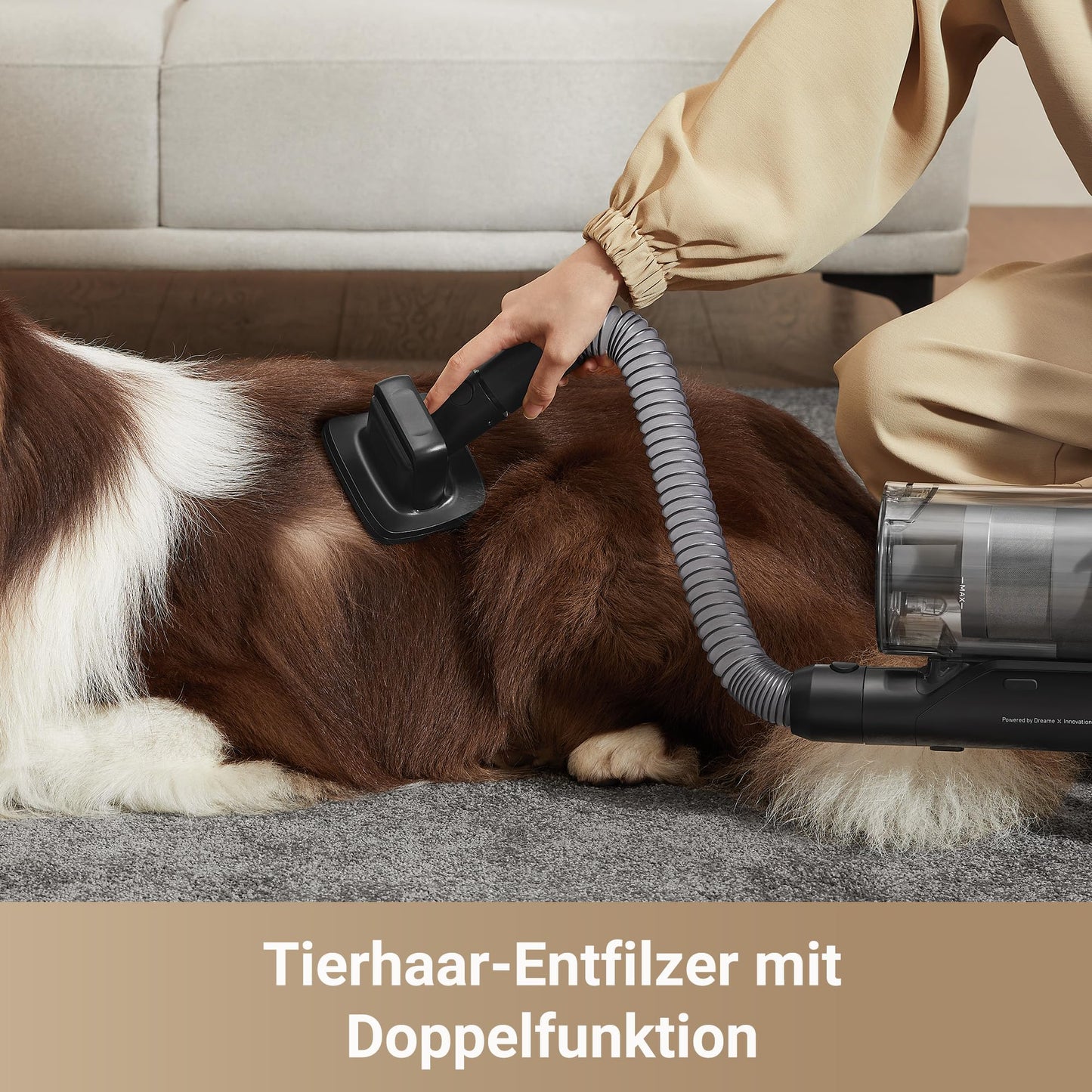 Dreame Z30 Cordless Stick Vacuum, 310 AW Suction Power, 90 min Max Cleaning Time, Dust-Reveal Technology, Pet Hair Removal Tool, Multi-Surface Cleaning Power, Dirt Detection.
