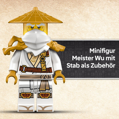LEGO NINJAGO Guardian Dragon Building Set - Featuring Dragon Figure, Master Wu Minifigure & Stand - Building Toy for Boys age 14+ & Teens 71847