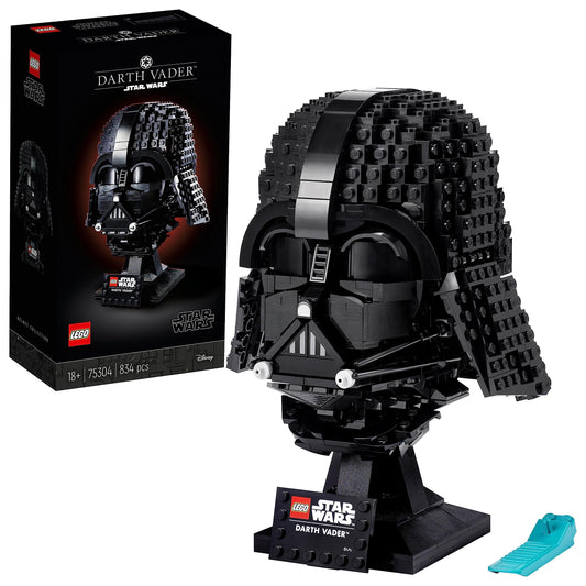 LEGO Star Wars Darth Vader Helmet, building set for adults, gift idea for men, women, him or her, collectible model for building and displaying 75304