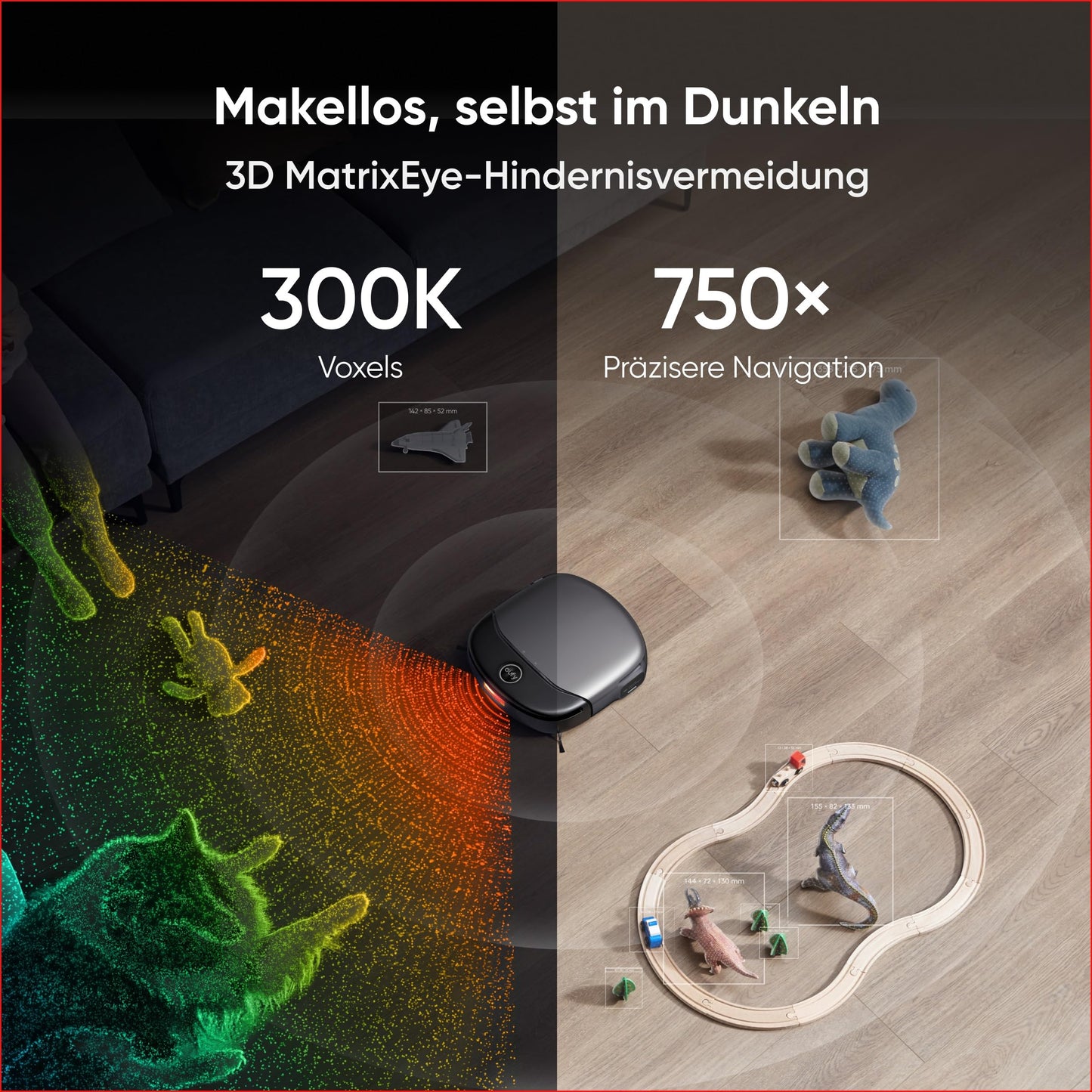 eufy S1 Pro HydroJet robot vacuum with mopping function, HydroJet cleaning system, Eco-Clean ozone, auto mop roller cleaning, 8000Pa, 10-in-1 station, obstacle detection, auto cleaner dosing.