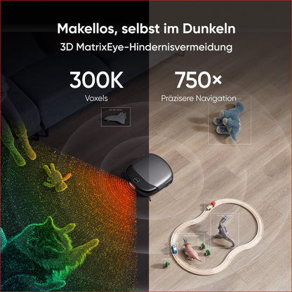 eufy S1 Pro HydroJet robot vacuum with mopping function, HydroJet cleaning system, Eco-Clean ozone, auto mop roller cleaning, 8000Pa, 10-in-1 station, obstacle detection, auto cleaner dosing.