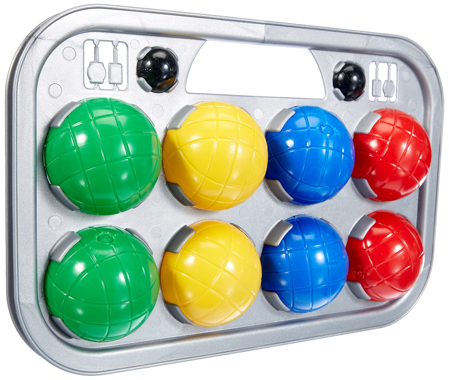 Simba 107202420 - Squap catch ball game (2er Set), ball game for outdoors (beach, garden, outdoor), catch game with ball for ages 6 & up & 107401391 - Boccia game carrying basket, 8 balls 7x8cm, 2 target balls