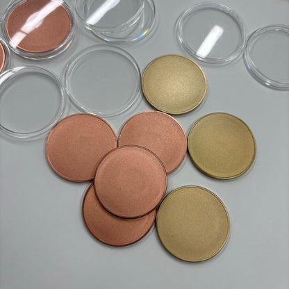20 pieces of brass blank challenge coins, 40mm engraving blanks with threaded edge. Coins for DIY crafts, engraving, traveling, accessories. Material for fiber laser engraving machine (3mm Brass).