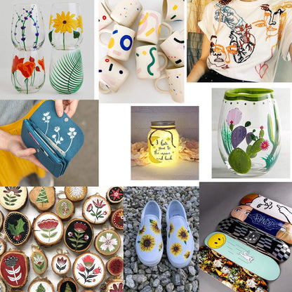 Beager Acrylic Paint Pens for Stones Waterproof, 0.7mm Permanent Marker Pens Enamel Pen Acrylic Paint Pens for Wood Canvas Ceramic Metal Paper Glass Plastic Leather Photo Albums 30Pcs