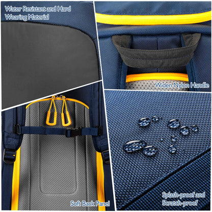 Unigear ski boot bag with helmet compartment and backpack straps, ski backpack ski boot backpack with helmet pocket, ski bag for ski boots, ice skates, snowboard, inline skates