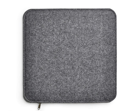 AMARE Home 6-piece set seat cushions felt reversible, 35 x 35 cm, dark gray / light gray.