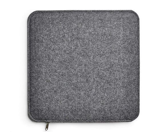 AMARE Home 6-piece set seat cushions felt reversible, 35 x 35 cm, dark gray / light gray.