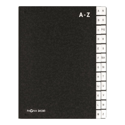 Leitz 57000195 Signature Folder (Polypropylene, A4, 20 compartments) black & Pagna Desk Organizer Classic (Desk Folder, 24 compartments, A-Z) black