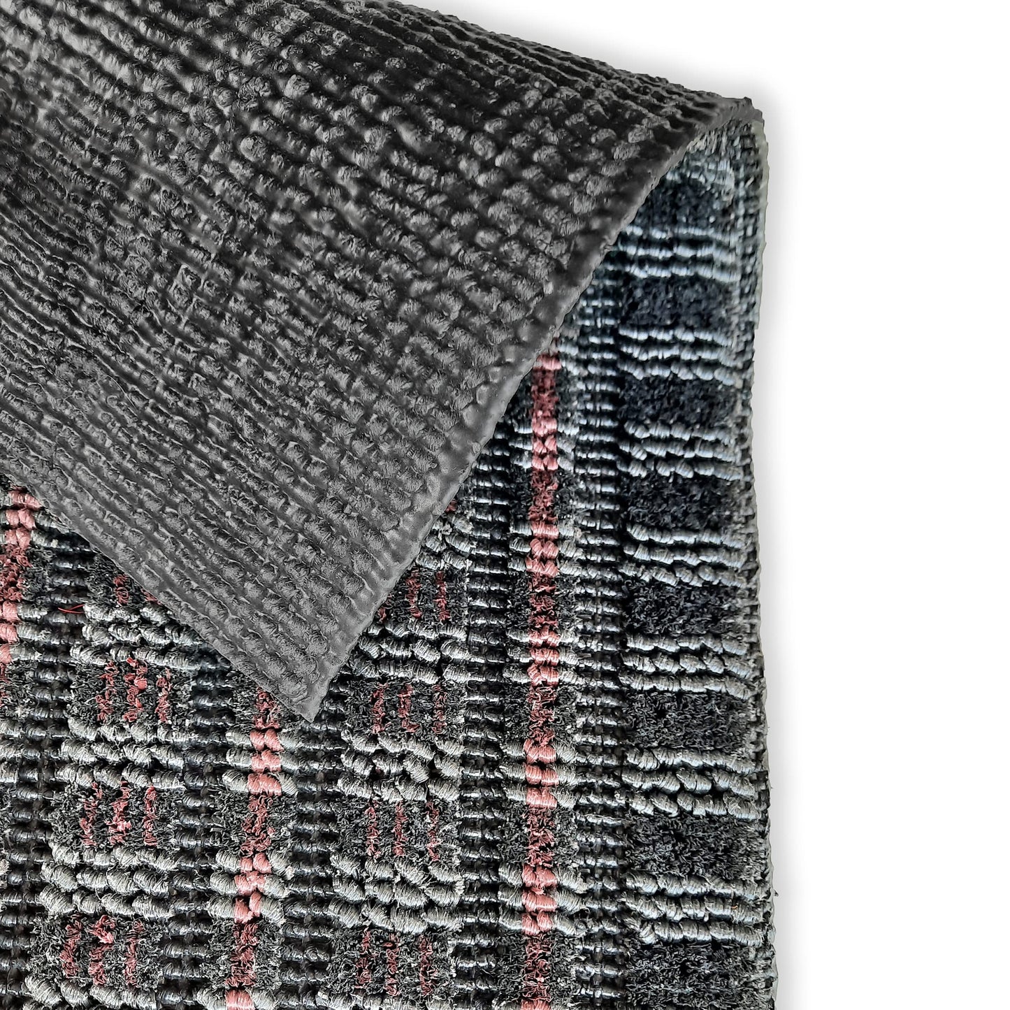 Astra Premium Outdoor Mat - Poly Brush - durable doormat - black/burgundy - 50 x 80 cm