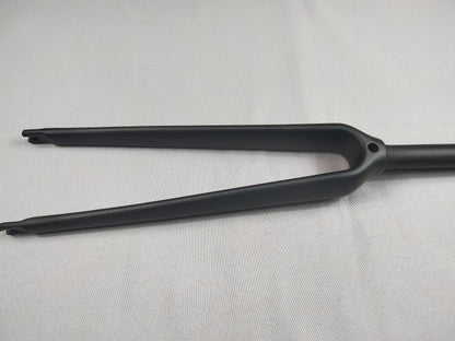 roadkey road bike carbon bike 1 inch fork 2.5 cm fork straight tube black 3K glossy full carbon fiber forks 700C bicycle carbon fork (Black 3k matte)