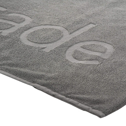 aqrade sports towel fitness towel with fastening 120x50cm gym made of 100% cotton anthracite XL