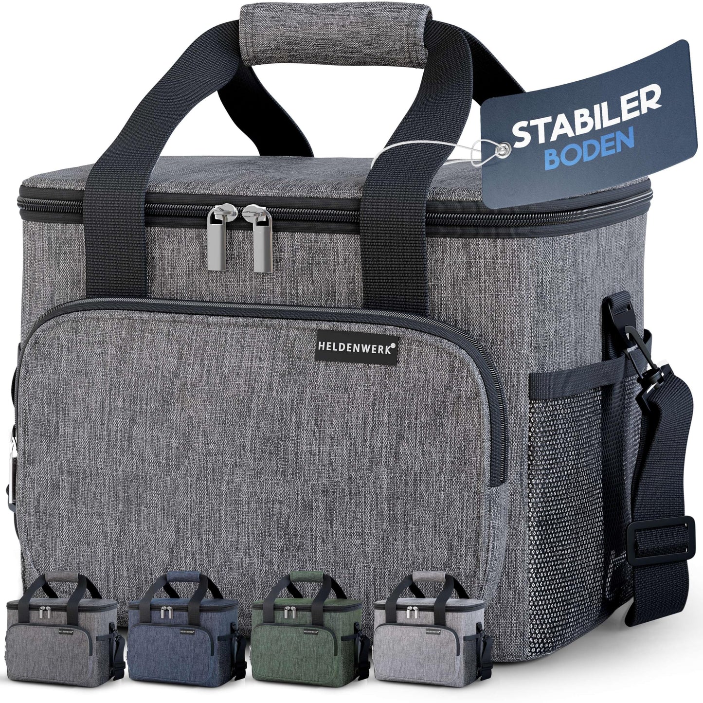 HERO-WORK Cooler Bag Large foldable - Insulated cooler box thermal bag leak-proof & waterproof - Picnic lunch bag, breakfast bag, thermal bag, insulated bag