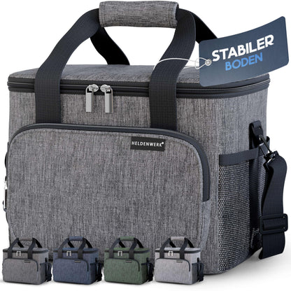 HERO WORK Cooler Bag Large foldable - Insulated Cooler Box Thermal Bag leak-proof & waterproof - Picnic Lunch Bag, Breakfast Bag, Thermos Bag, Insulated Bag
