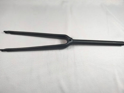 roadkey road bike carbon bike 1 inch fork 2.5 cm fork straight tube black 3K glossy full carbon fiber forks 700C bicycle carbon fork (Black 3k matte)