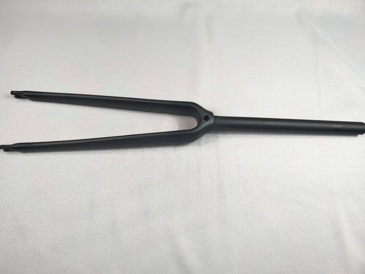 roadkey road bike carbon bike 1 inch fork 2.5 cm fork straight tube black 3K glossy full carbon fiber forks 700C bicycle carbon fork (Black 3k matte)