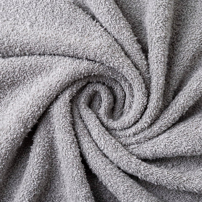 Todocama 2 bath towels, 100% cotton, 550 gsm, extra soft, very absorbent and quick-drying, measures 70 x 140 cm, light grey.