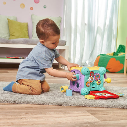 Vtech Baby Playtime Discovery Cube - Interactive play cube with music, shapes, and movable elements - For children aged 12-36 months.
