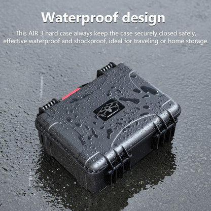 STARTRC bag for DJI Air 3/Air 3S accessories, waterproof hardshell storage case for DJI Air 3 Fly More Combo with DJI RC 2/RC-N2 remote control, drone carrying case with shoulder strap.