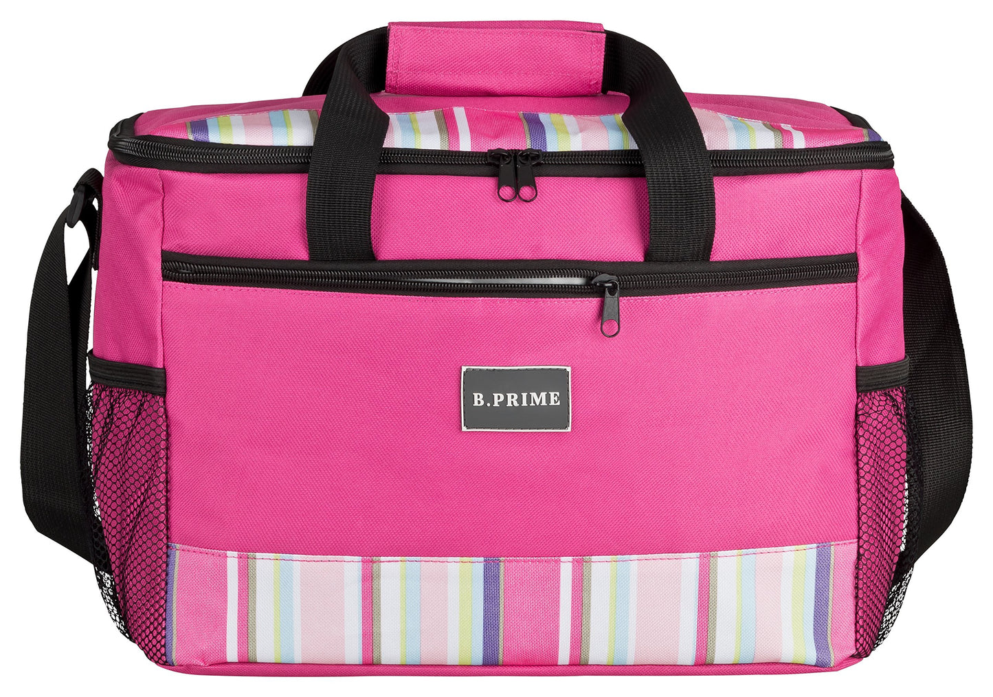 B.PRIME 20L Cooler Bag Classic PINK I 36x26x22cm I Insulated Bag I Lunch Bag I Cooler Box I Picnic Bag I Ice Bag I Camping Bag I Picnic I Outdoor I Travel I Shopping I Car