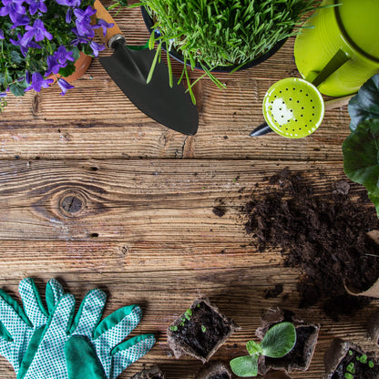 Lantelme garden tool set 7 pieces with storage bag | Garden tools incl. flower scissors shovel rake hand cultivator gloves | Ideal for gardeners flower pot care