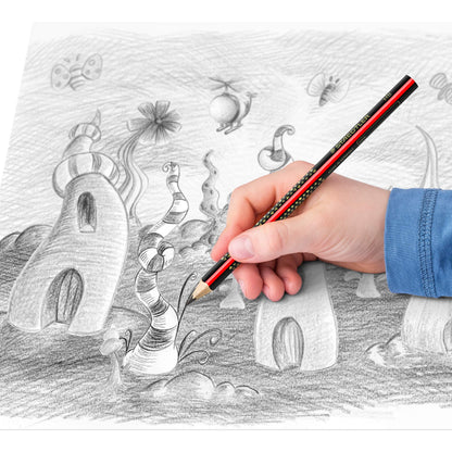 STAEDTLER 1285-2KP50 Noris Club Jumbo Writing pencil, hardness grade HB, case with 50 pieces.